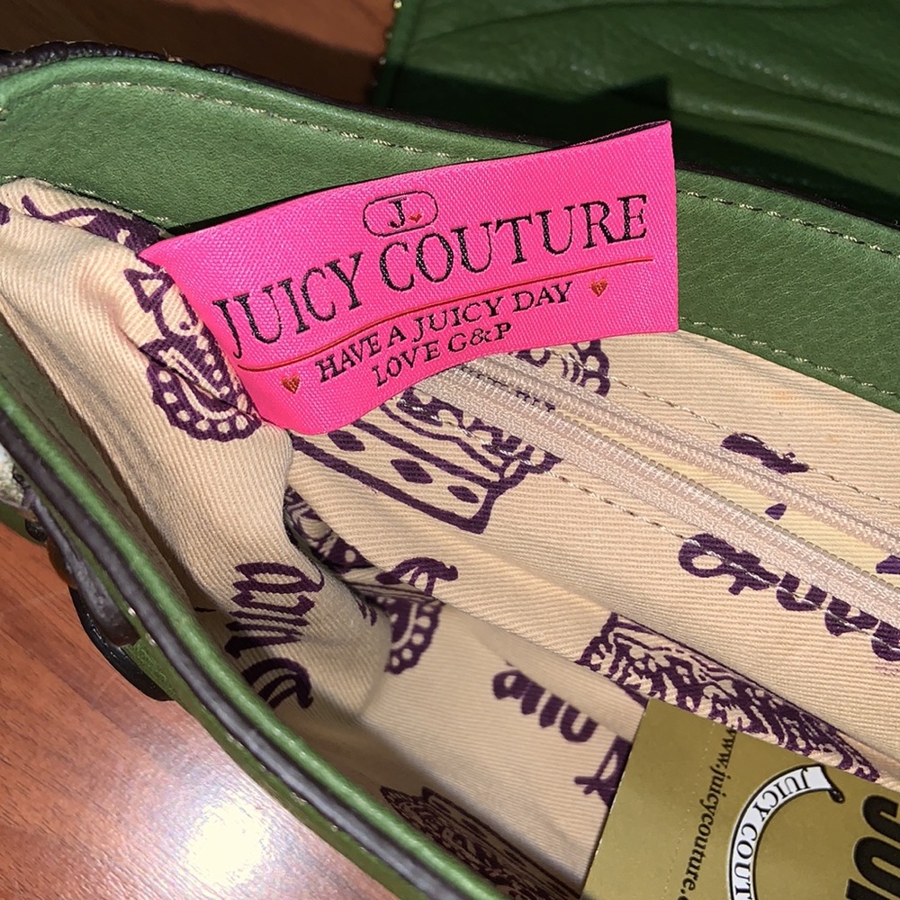 NWT Original Juicy Couture Leather Clutch with Charms - Picture 7 of 9